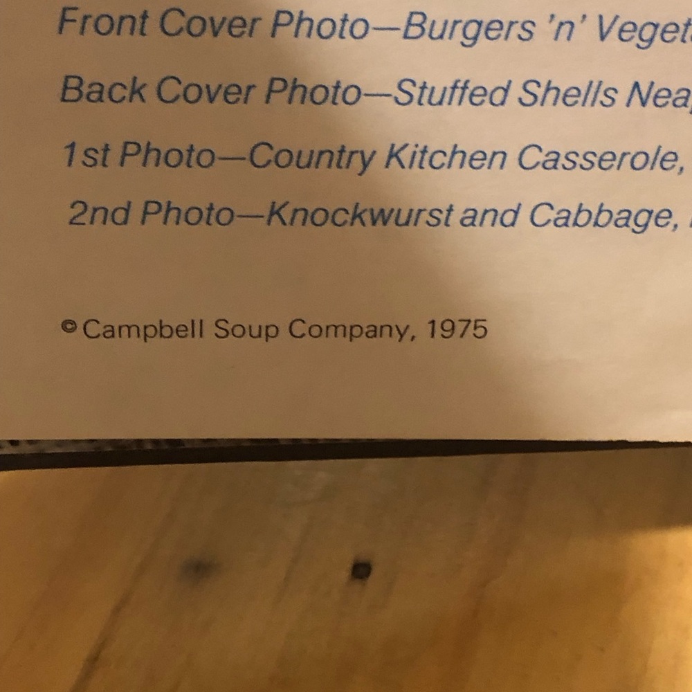 3/$40 Campbell’s Soup “Most for the Money Main Course” cookbook - Picture 4 of 4